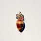 Shell Pendant with Spinel and Diamonds