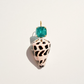 Shell with Tourmaline Pendant