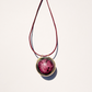 Ruby Zoisite Healing Sphere with Diamonds