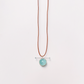 Aquamarine Healing Sphere Necklace with Diamonds