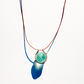 Mini Aquamarine Healing Sphere with Diamonds