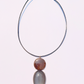 Brown Sapphire and Grey Moonstone Necklace