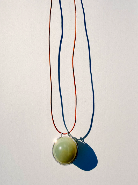 Moonstone Healing Sphere with Diamonds