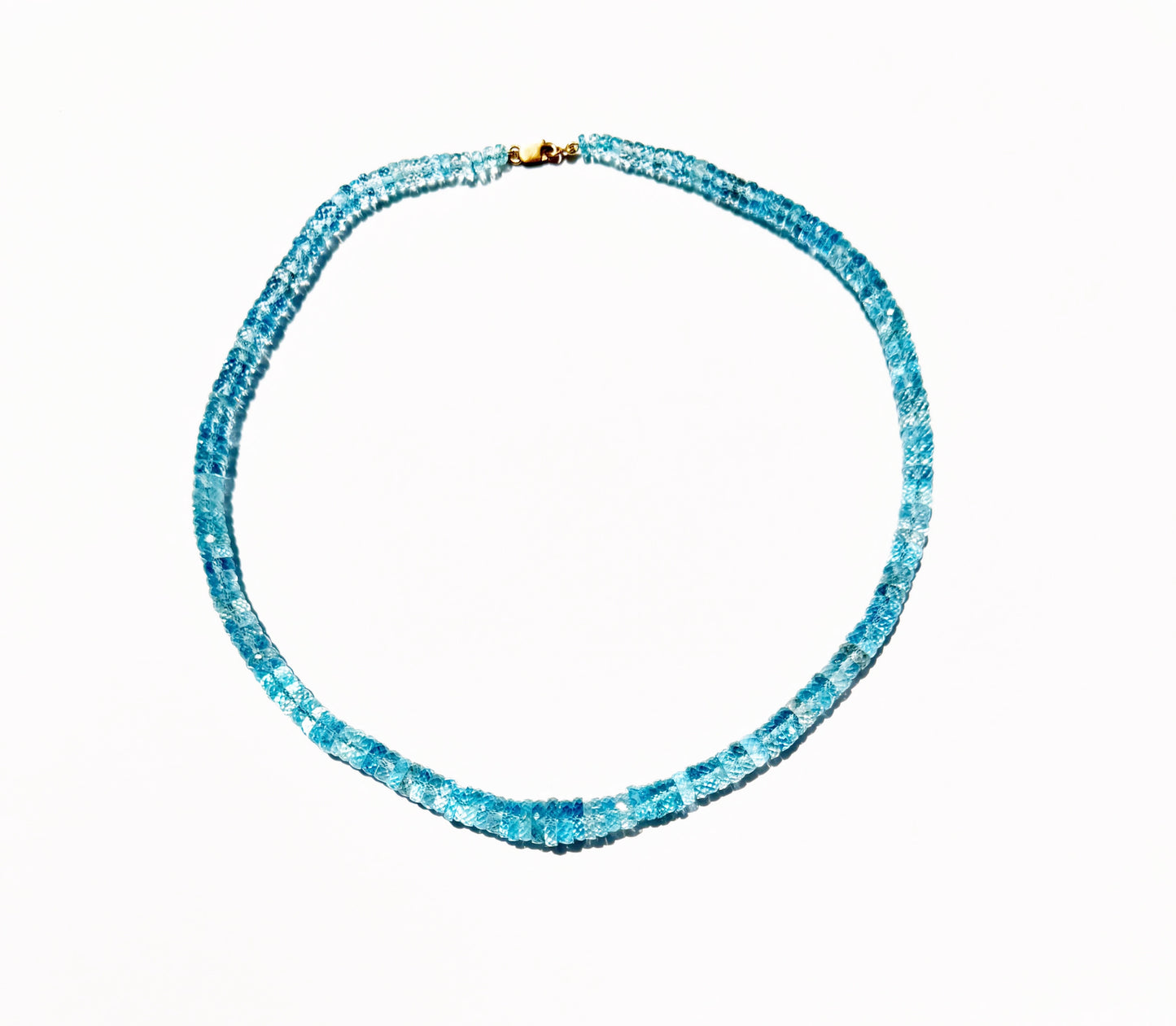 Aquamarine Beaded Necklace