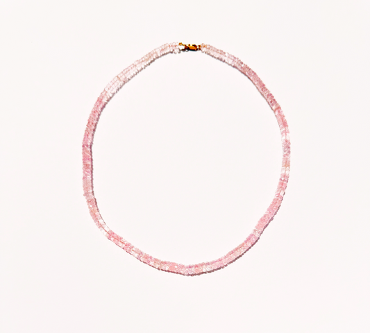 Morganite Beaded Necklace