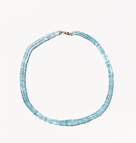 Aquamarine Beaded Necklace