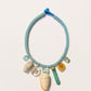 Amazonite Embroidered Cord with Multi Pendants