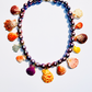 Pearl Necklace with Shells and Tourmaline