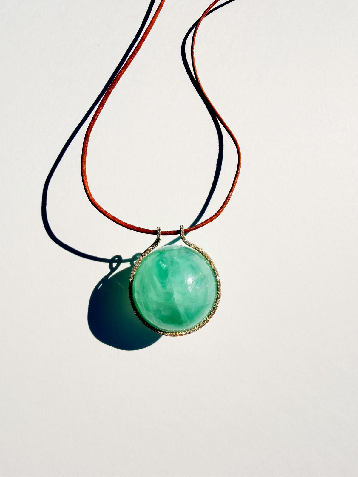 Fluorite Healing Sphere with Diamonds