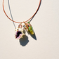 Mairineer Shell with Bi Color Tourmaline and Diamonds
