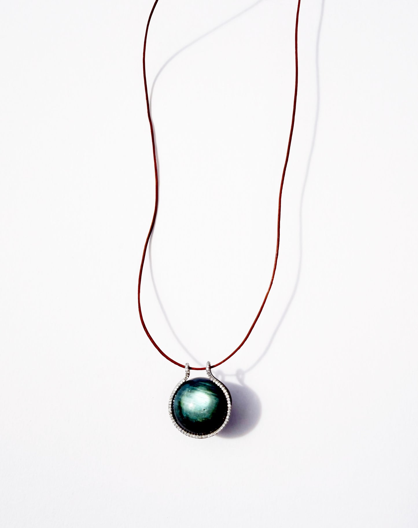 Labradorite Healing Sphere with Diamonds