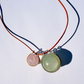 Double Diamond Healing Sphere Necklace