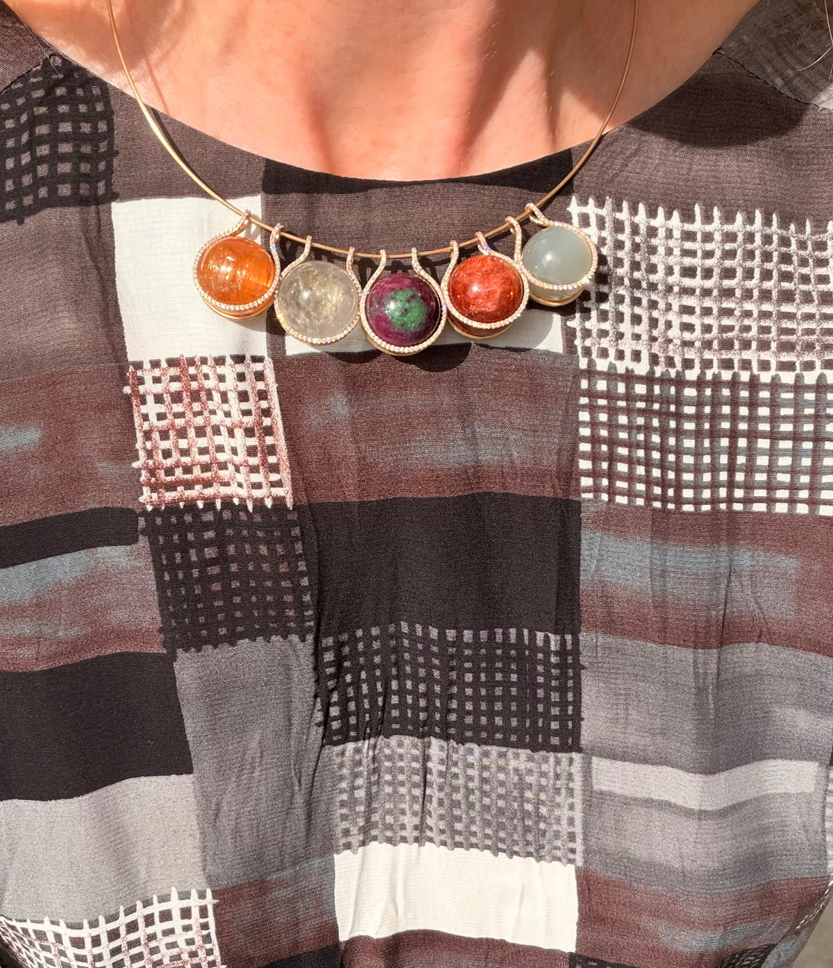 Choker with Mini Healing Spheres and Diamonds