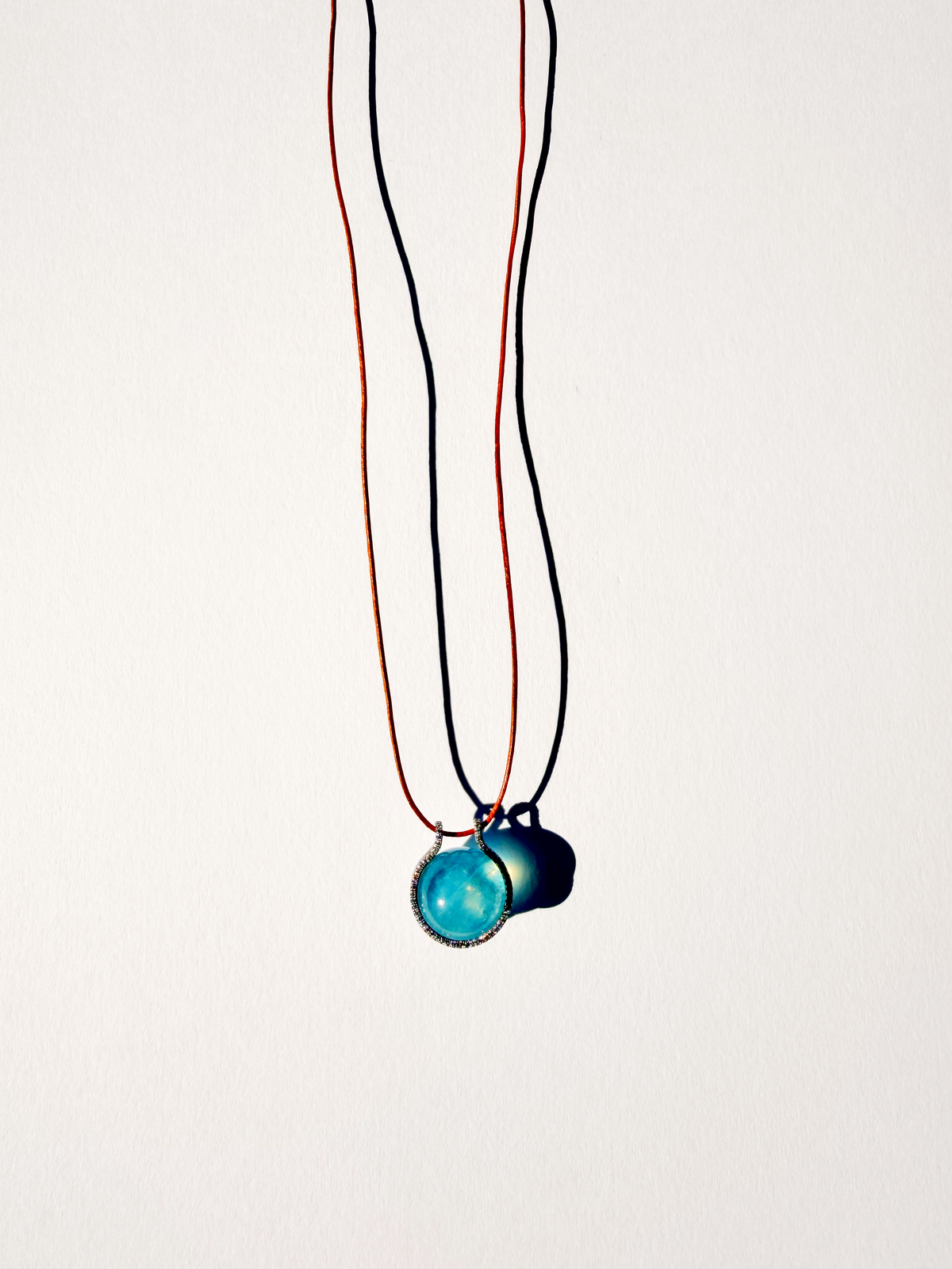 Very Mini Aquamarine Healing Sphere with Diamonds