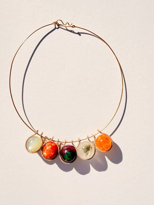 Choker with Mini Healing Spheres and Diamonds
