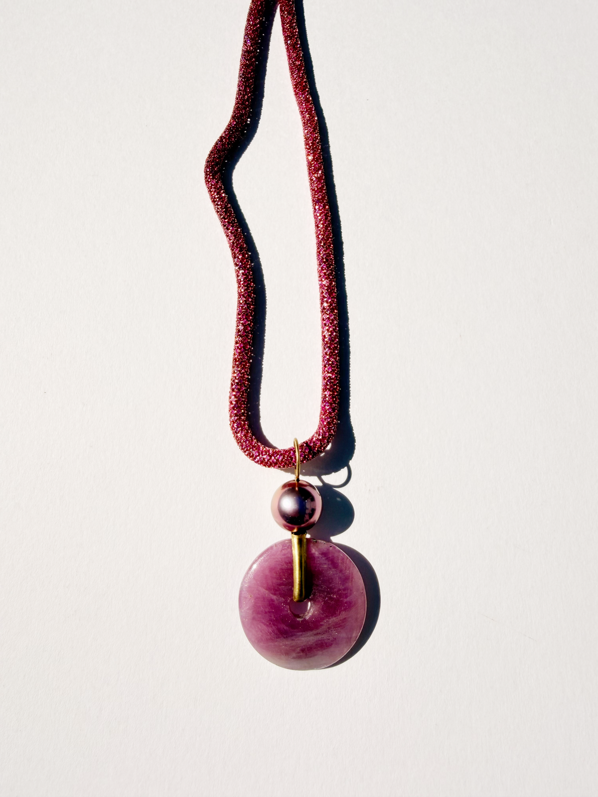 Ruby and Pearl Pendant