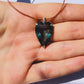 Fluorite Heart Necklace with Diamonds