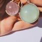 Double Diamond Healing Sphere Necklace