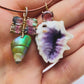 Mairineer Shell with Bi Color Tourmaline and Diamonds