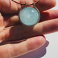 Mini Aquamarine Healing Sphere with Diamonds