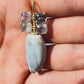 Shell Pendant with Spinel and Diamonds