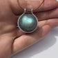 Labradorite Healing Sphere with Diamonds