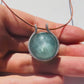 Mini Aquamarine Healing Sphere with Diamonds