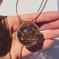 Rutilated Quartz Healing Sphere with Diamonds Necklace