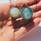 Double Mini Diamond Healing Sphere, Aquamarine and Moonstone