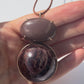 Garnet Healing Sphere and Moonstone Necklace