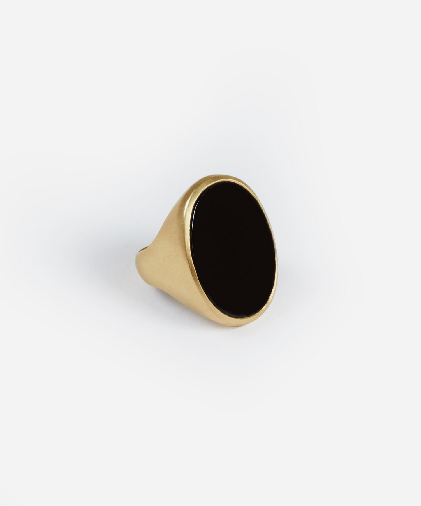 Gold and Black Onyx Ring