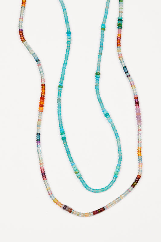 Mixed Gem Beaded Necklaces
